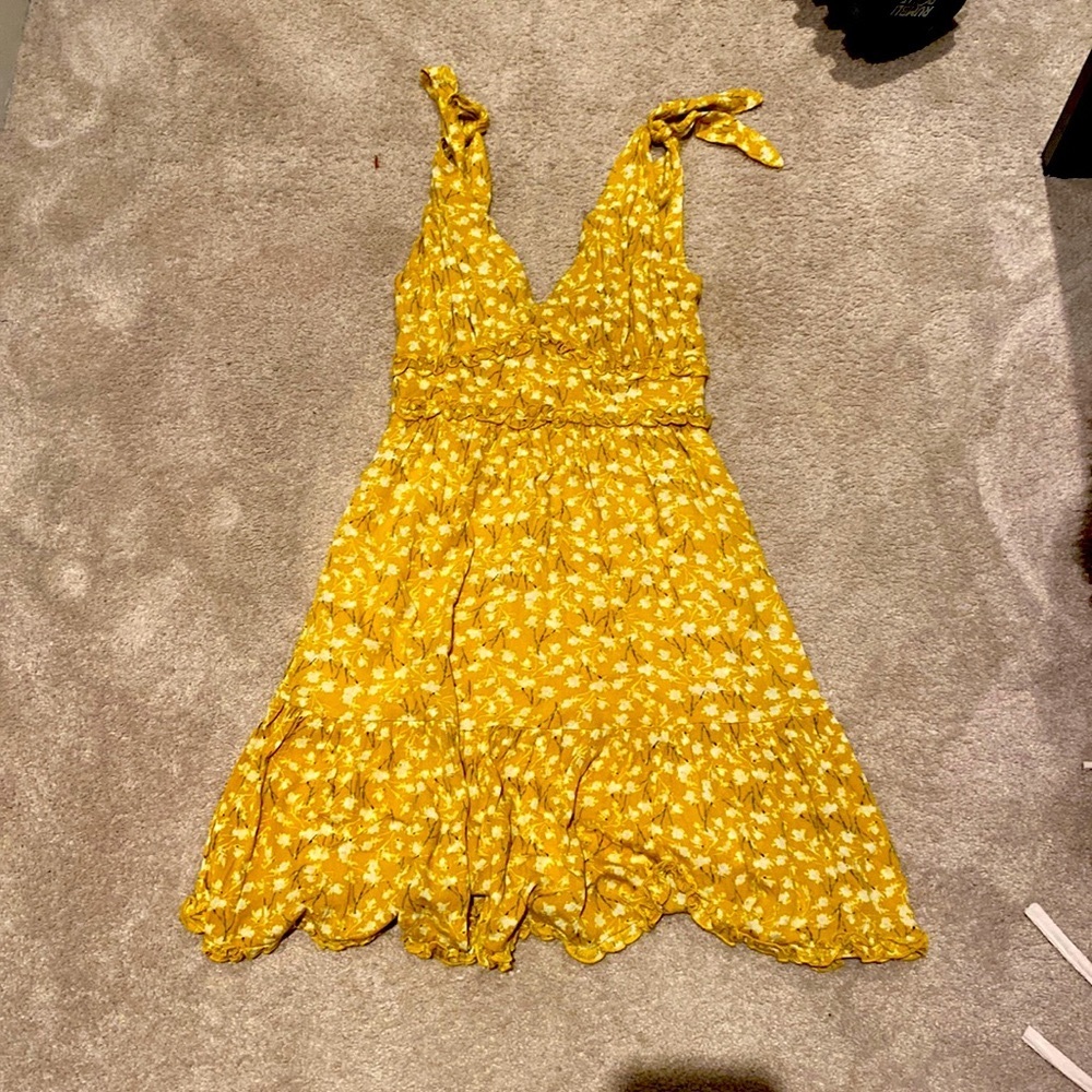 SUMMER FLOWER DRESS ADJUSTABLE STRAPS RUFFLED SMALL
